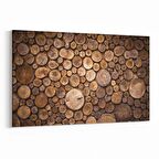 Olla 12044Y Ahşap Desen Görseli Yatay Kanvas Tablo (Ölçü: 45X30)
