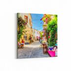 Olla 17953K Yapı Görseli Kare Kanvas Tablo (Ölçü: 25X25)