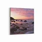 Olla 15898K Günbatımı Görseli Kare Kanvas Tablo (Ölçü: 30X30)