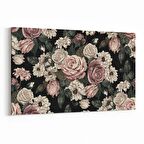 Olla 11771Y Çiçek Görseli Yatay Kanvas Tablo (Ölçü: 120X80)