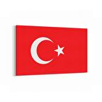 Olla 17562Y Türk Bayrağı Görseli Yatay Kanvas Tablo (Ölçü: 90X60)