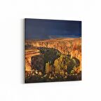 Olla 14474K Doğa / Manzara Görseli Kare Kanvas Tablo (Ölçü: 25X25)