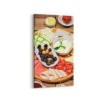 Olla 14967DD Gıda Görseli Dikey Dar Kanvas Tablo (Ölçü: 40X80)