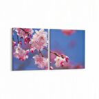 Olla 10564K2Y Ağaç Görseli Kare 2'li Yatay Kanvas Tablo (Ölçü: 145X70)