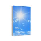 Olla 15767D Gökyüzü Bulut Görseli  Dikey Kanvas Tablo (Ölçü: 100X150)