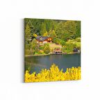 Olla 14546K Doğa / Manzara Görseli Kare Kanvas Tablo (Ölçü: 25X25)