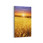 Olla 16076DD Günbatımı Görseli Dikey Dar Kanvas Tablo (Ölçü: 30X60)