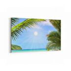 Olla 16557Y Kumsal / Sahil Görseli Yatay Kanvas Tablo (Ölçü: 150X100)