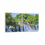 Olla 14310K2Y Doğa / Manzara Görseli Kare 2'li Yatay Kanvas Tablo (Ölçü: 145X70)