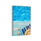 Olla 12933D Deniz / Okyanus Görseli Dikey Kanvas Tablo (Ölçü: 100X150)