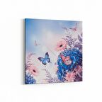 Olla 11706K Orkide Çiçek Görseli Kare Kanvas Tablo (Ölçü: 30X30)