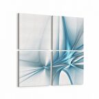 Olla 10192K4 Abstract Görsel Kare 4'lü Kanvas Tablo (Ölçü: 125X125)