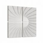 Olla 10269K4 Abstract Girdap Görsel Kare 4'lü Kanvas Tablo (Ölçü: 145X145)