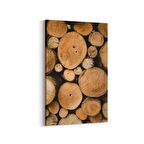 Olla 11987D Ahşap Desen Görseli Dikey Kanvas Tablo (Ölçü: 20X30)