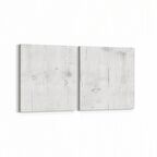Olla 12020K2Y Ahşap Desen Görseli Kare 2'li Yatay Kanvas Tablo (Ölçü: 145X70)