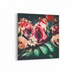 Olla 11781K Çiçek Görseli Kare Kanvas Tablo (Ölçü: 25X25)