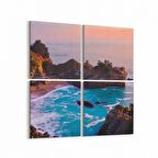 Olla 13409K4 Doğa / Manzara Görseli Kare 4'lü Kanvas Tablo (Ölçü: 65X65)