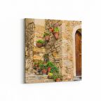 Olla 18341K Yapı Görseli Kare Kanvas Tablo (Ölçü: 60X60)