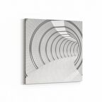 Olla 10438K Abstract Tünel Görsel Kare Kanvas Tablo (Ölçü: 60X60)