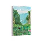 Olla 13327D Doğa / Manzara Görseli Dikey Kanvas Tablo (Ölçü: 60X90)