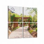 Olla 14338K4 Doğa / Manzara Görseli Kare 4'lü Kanvas Tablo (Ölçü: 65X65)