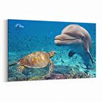 Olla 12947Y Deniz / Okyanus Görseli Yatay Kanvas Tablo (Ölçü: 45X30)