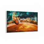 Olla 17703Y Uzay Görseli Yatay Kanvas Tablo (Ölçü: 120X80)