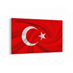 Olla 17574Y Türk Bayrağı Görseli Yatay Kanvas Tablo (Ölçü: 30X20)