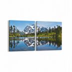 Olla 14100K2Y Doğa / Manzara Görseli Kare 2'li Yatay Kanvas Tablo (Ölçü: 85X40)