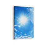 Olla 15508D Gökyüzü Bulut Görseli  Dikey Kanvas Tablo (Ölçü: 100X150)