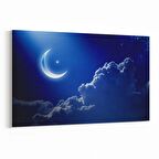 Olla 14701Y Gece Gökyüzü Görseli Yatay Kanvas Tablo (Ölçü: 45X30)