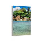 Olla 16593D Kumsal / Sahil Görseli Dikey Kanvas Tablo (Ölçü: 60X90)