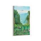 Olla 13327DD Doğa / Manzara Görseli Dikey Dar Kanvas Tablo (Ölçü: 40X80)