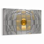 Olla 10047Y Abstract 3 Boyut Görsel Yatay Kanvas Tablo (Ölçü: 150X100)