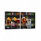 Olla 15201K2Y Gıda Görseli Kare 2'li Yatay Kanvas Tablo (Ölçü: 125X60)