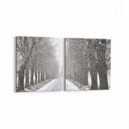 Olla 14403K2Y Doğa / Manzara Görseli Kare 2'li Yatay Kanvas Tablo (Ölçü: 105X50)