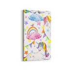 Olla 12804DD Çocuk Odası Görseli Dikey Dar Kanvas Tablo (Ölçü: 40X80)