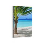 Olla 16355D Kumsal / Sahil Görseli Dikey Kanvas Tablo (Ölçü: 60X90)