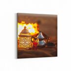 Olla 15067K Gıda Görseli Kare Kanvas Tablo (Ölçü: 25X25)