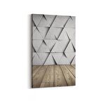 Olla 10040D Abstract 3 Boyut Görsel Dikey Kanvas Tablo (Ölçü: 60X90)