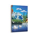 Olla 13649D Doğa / Manzara Görseli Dikey Kanvas Tablo (Ölçü: 60X90)