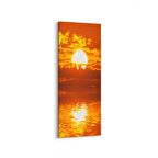Olla 15944DI Günbatımı Görseli Dikey İnce Kanvas Tablo (Ölçü: 40X120)