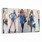 Olla 16895Y Model / Manken Görseli Yatay Kanvas Tablo (Ölçü: 150X100)