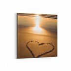 Olla 16106K Günbatımı Görseli Kare Kanvas Tablo (Ölçü: 25X25)