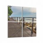 Olla 13572K4 Doğa / Manzara Görseli Kare 4'lü Kanvas Tablo (Ölçü: 65X65)