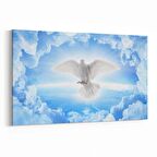 Olla 15889Y Gökyüzü Kuşlar Görseli Yatay Kanvas Tablo (Ölçü: 90X60)
