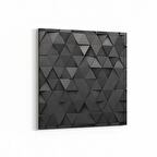 Olla 10030K Abstract 3 Boyut Görsel Kare Kanvas Tablo (Ölçü: 25X25)