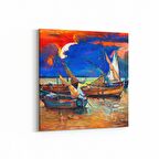 Olla 17739K Yağlı Boya Görseli Kare Kanvas Tablo (Ölçü: 60X60)