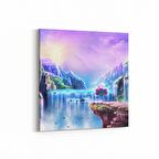 Olla 13168K Doğa / Manzara Görseli Kare Kanvas Tablo (Ölçü: 25X25)