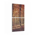 Olla 14136K2D Doğa / Manzara Görseli Kare 2'li Dikey Kanvas Tablo (Ölçü: 30X65)